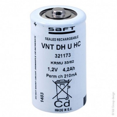 Accus Nicd  VNT D U Hc 1.2 volts 4.5 ah