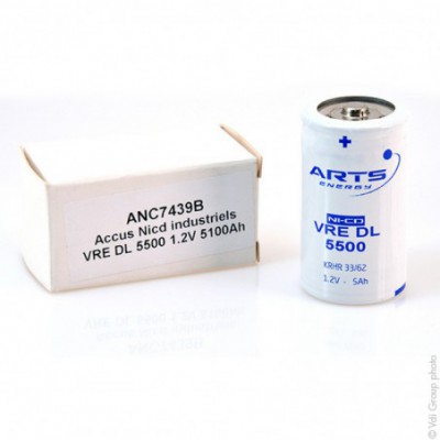 Accus Nicd VRE D 1.2 volts 5100 mah FT