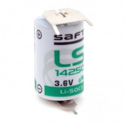 Pile lithium industrie LS14250 3.6V 1.2Ah 3PF