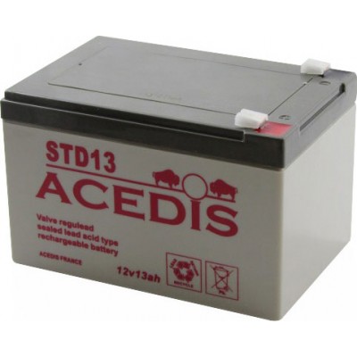 Batterie Industrielle Acedis STD13 - 12 V - 13 Ah (étanche)
