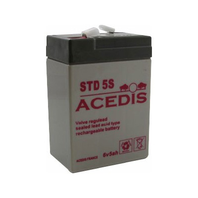 Batterie Industrielle Acedis STD5S - 6 V - 5 Ah (étanche)