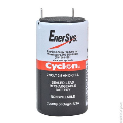 Batterie Cyclon Enersys 0810-0004 (D cell) 2V 2.5Ah F4.8
