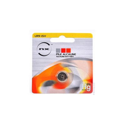 Pile bouton alcaline blister LR9  - 0% Hg 1.5V 190mAh