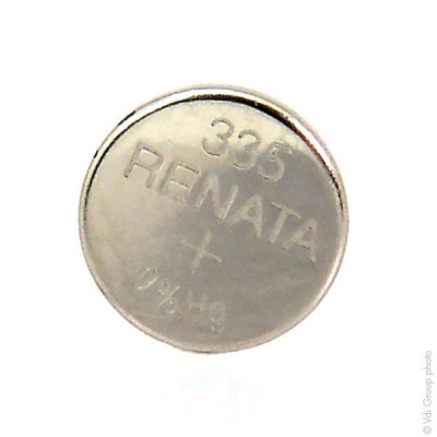 Pile bouton oxyde argent 335 RENATA 1.55V 5.5mAh