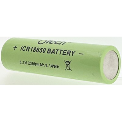 Li-ion BATTERY ICR18650 3.7V 2200mAh 8.14Wh