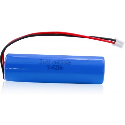 Batterie lithium-ion rechargeable 3,7V - 2.6Ah + connecteur CLEMENDOT