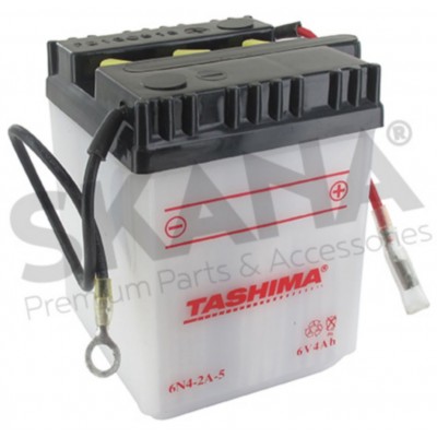 Batterie plomb TASHIMA 6V en 4Ah (+ à droite)