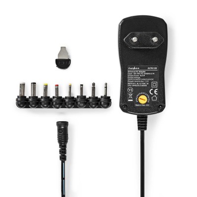 Chargeur Universel en 3 - 12V DC -1.5 A - 8 plug(s) - 18W