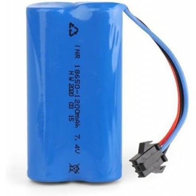 Batterie au Li-Ion7.4V 1200mAh 18650, pour véhicule d'escalade électrique à Quatre Roues motrices télécommandé