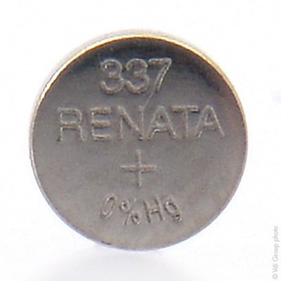 Pile bouton oxyde argent 337 RENATA 1.55V 8mAh