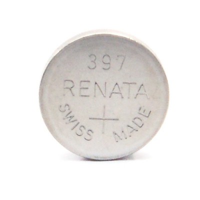 Pile bouton oxyde argent 397 RENATA 1.55V 32mAh
