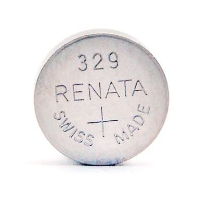 Pile bouton oxyde argent 329 RENATA 1.55V 37mAh