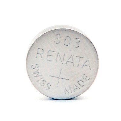 Pile bouton oxyde argent 303 RENATA 1.55V 175mAh