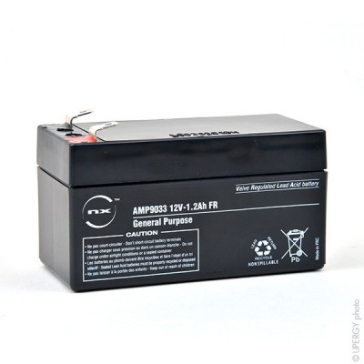 Batterie plomb AGM NX 1.2-12 General Purpose FR 12V 1.2Ah F4.8