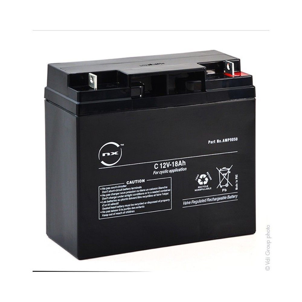 BATTERIE 12V 18AH PLOMB ETANCHE