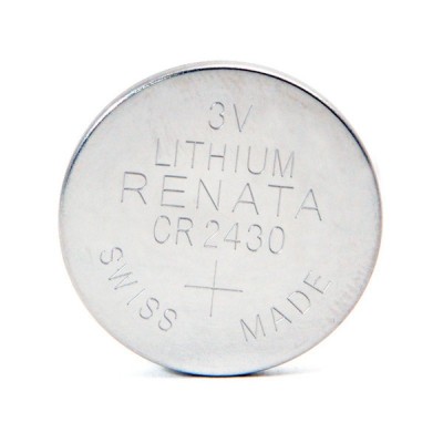 Pile bouton lithium blister CR2430 RENATA 3V 285mAh