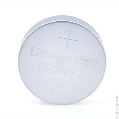 Pile bouton lithium CR2477 3V 1000mAh