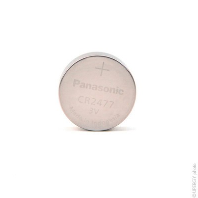 Pile bouton lithium CR2477/BN PANASONIC 3V 1000mAh